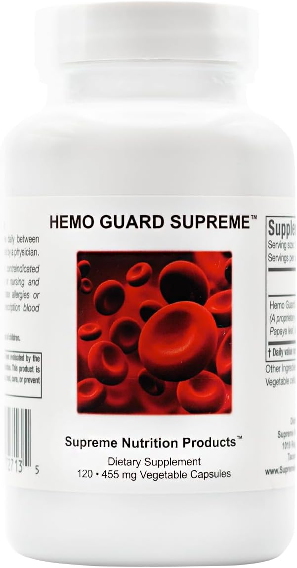 Supreme Nutrition Hemo Guard Supreme, 120 Pure Herbal Combination Vegetarian Capsules - görsel 1