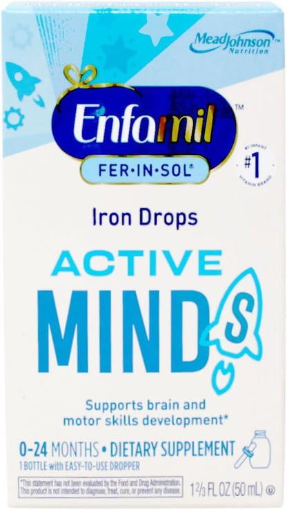 Enfamil Fer-in-Sol Iron Supplement Drops, for Infants and Toddlers - 50 mL