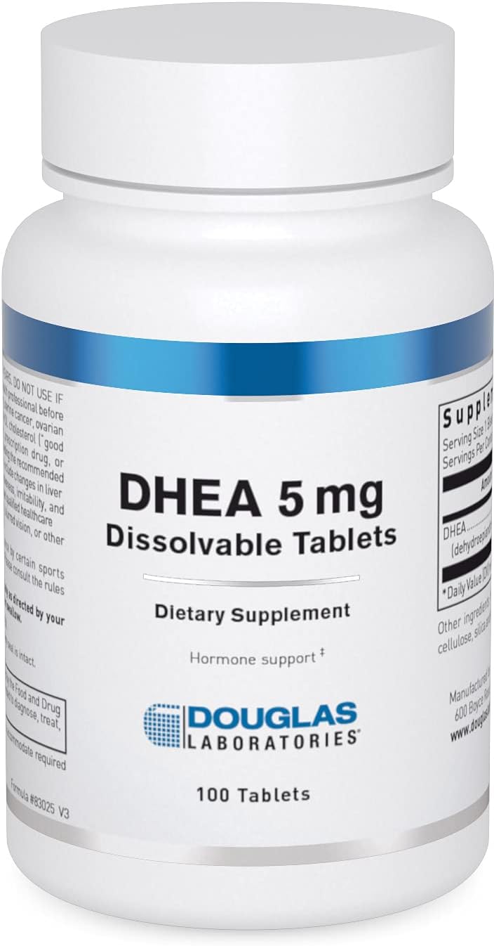 Douglas Laboratories DHEA 5 mg Orodispersible Tablets – Non-GM – 100 Tablets - görsel 1