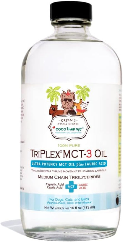 CocoTherapy Triplex MCT-3 Oil, Non-GMO, 100% Pure and Natural, 236 ml