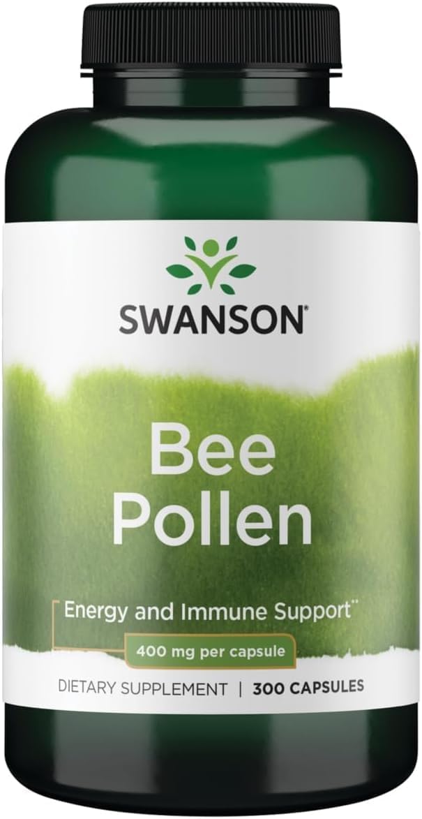 Swanson Bee Pollen 400 mg, 100 Capsules - görsel 1