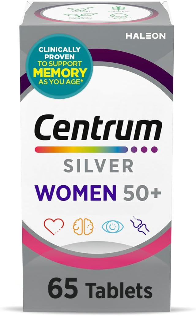 Centrum Silver Women's Multivitamin for Women 50 Plus, 65 Count - görsel 1