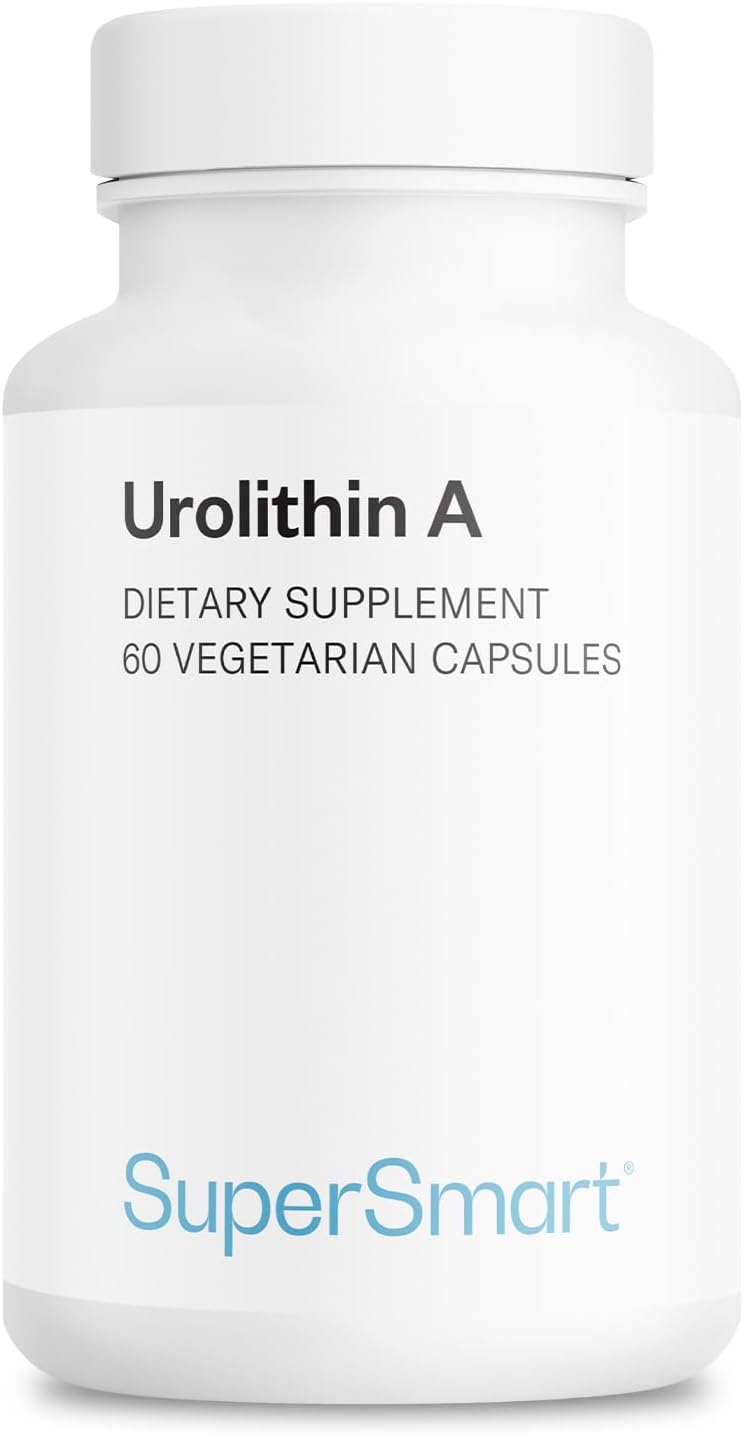 Supersmart Urolithin A - Postbiotic Supplement from Pomegranate Extract | Non-GM & Gluten-free - 60 Vegetarian Capsules - görsel 1
