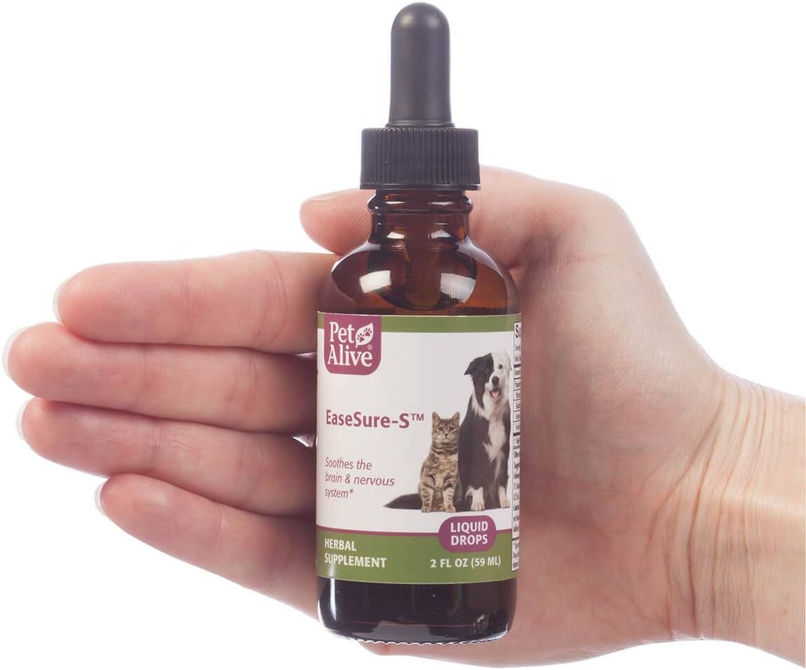 PetAlive EaseSure-S Nervous System Support for Dogs and Cats - Herbal Drops, 118 ml (Pack of 2) - görsel 4