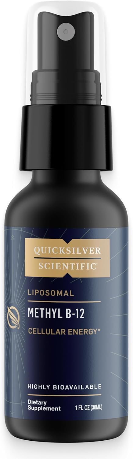 Quicksilver Scientific Methyl B12 1000mcg Vitamin B12 as Methylcobalamin with Nanotechnology for Superior Absorption – Energy Support Supplement (30ml, 90 Servings) - görsel 1