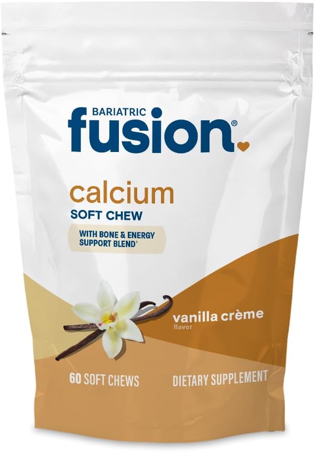 Bariatric Fusion Bariatric Calcium Supplement Chews | Calcium Citrate with Vitamin D3 Bariatric Vitamin | Sugar-Free Chewable | 500mg | Strawberry | 60 Chews - görsel 9