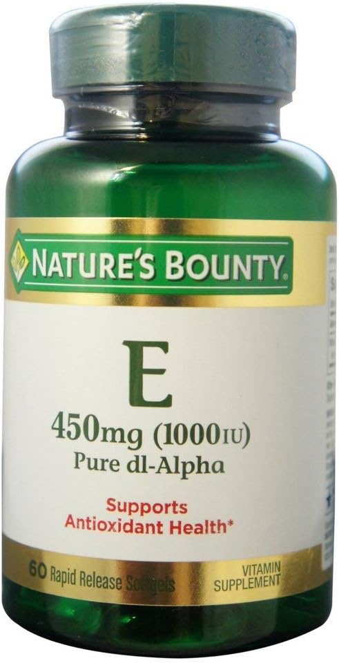 Nature's Bounty Vitamin E 1000 IU Softgels, DL-alpha, 300 Softgels (Pack of 5) - görsel 2