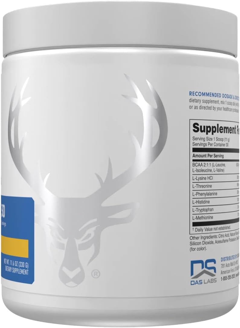 Bucked Up Essential Amino Acids - EAA Powder - Easy Mix, Non Clumping Formula - for Pre/Intra Workout - Mandarin Flavour - 30 Servings - 11.6 oz - görsel 2