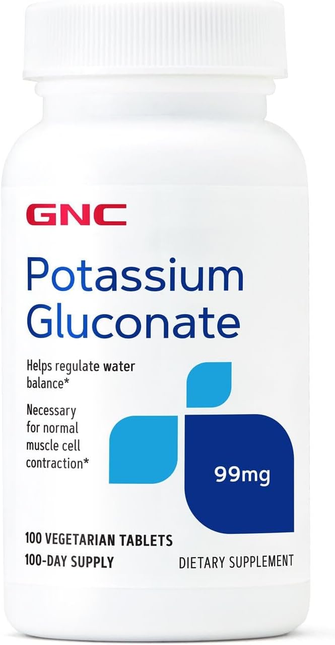 GNC Potassium Gluconate 99mg, 100 Tablets - görsel 1