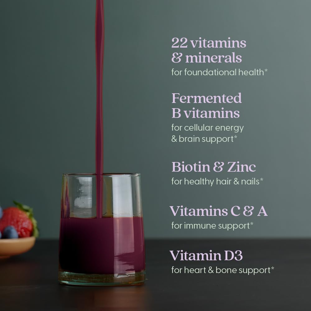 New Chapter Liquid Multivitamin & Mineral Supplement – Mixed Berry – 30 fl oz - görsel 4