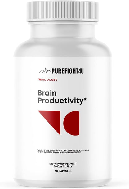 Brain Productivity Supports Focus, Memory & Cognitive Function | Food Supplement | 60 Capsules