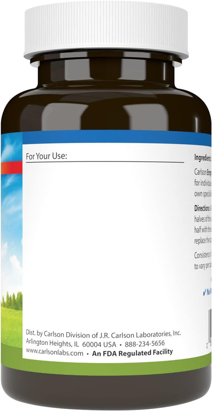 Carlson Empty Gelatin Capsules, Size #0, 150 Count