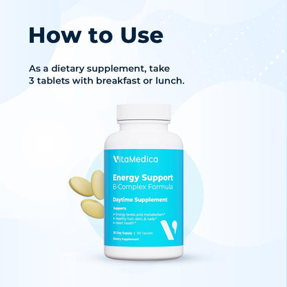 VitaMedica Energy Support Multivitamin w B Complex - 90 Capsules