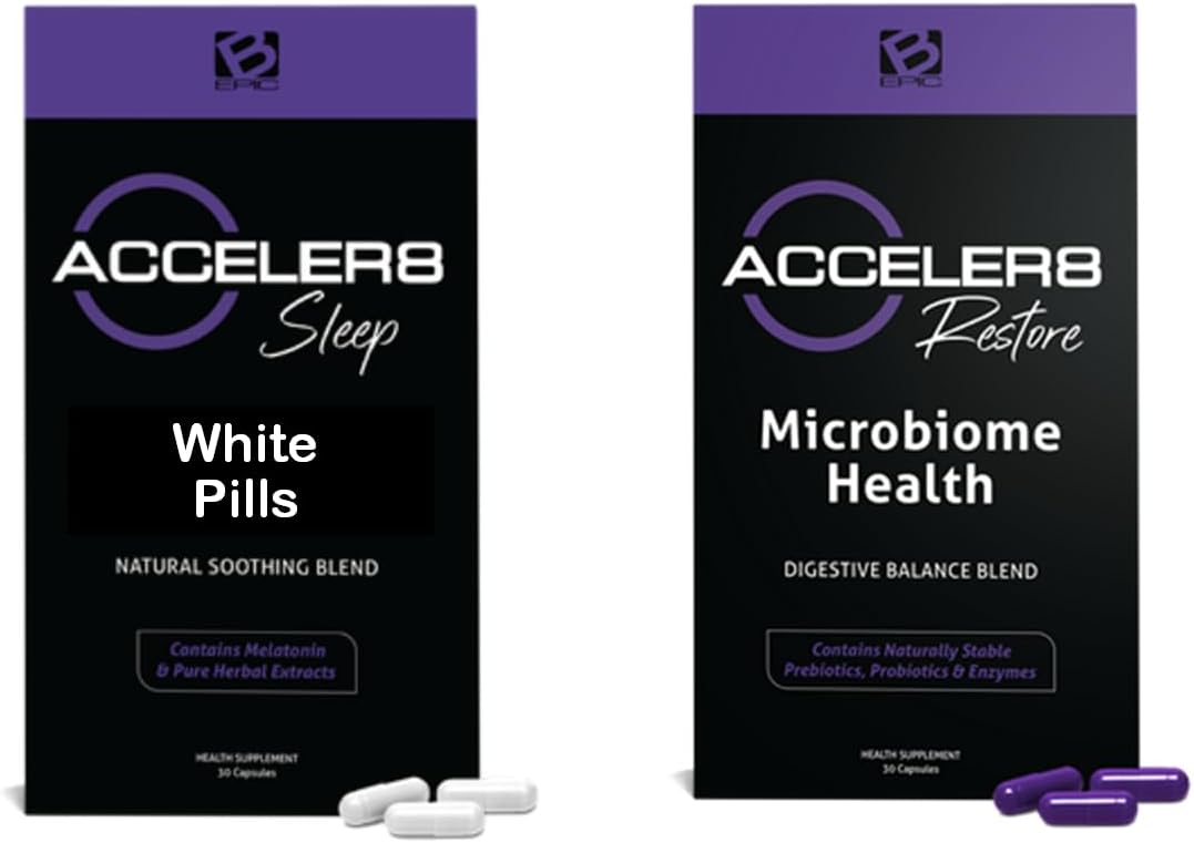 B-epic's Acceler8 | 30-Day Supply (60 Capsules: 30 White & 30 Purple) - görsel 1