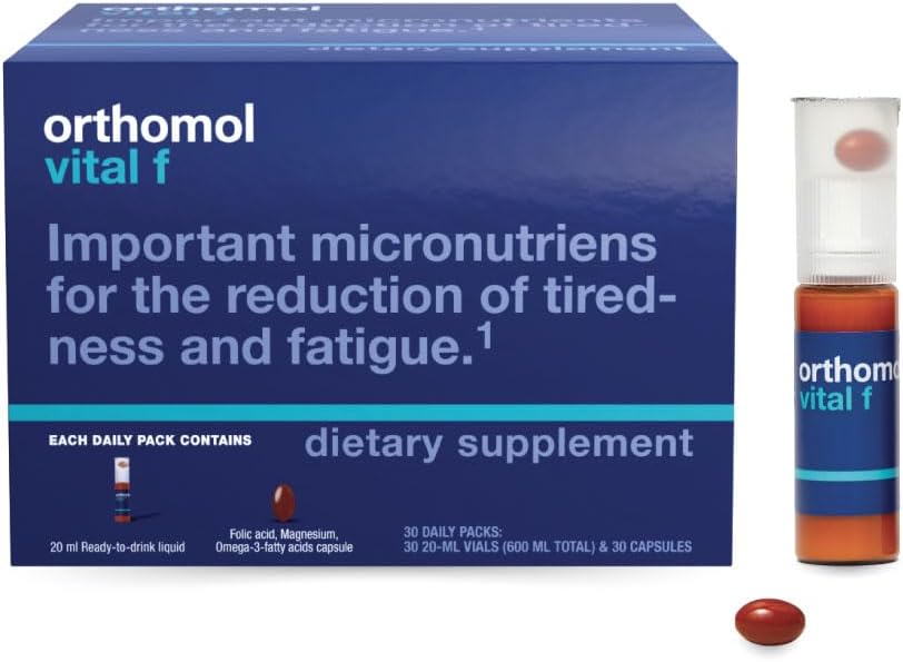 Orthomol Vital F – Daily Multivitamin for Women, 30-Day Supply (Liquid + Capsules) - görsel 1