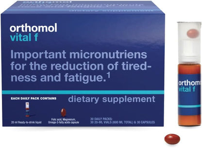 Orthomol Vital F – Daily Multivitamin for Women, 30-Day Supply (Liquid + Capsules)