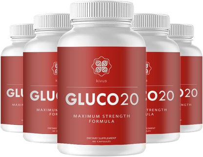 kivus Gluco20 Capsules – 5-Pack (300 Capsules)