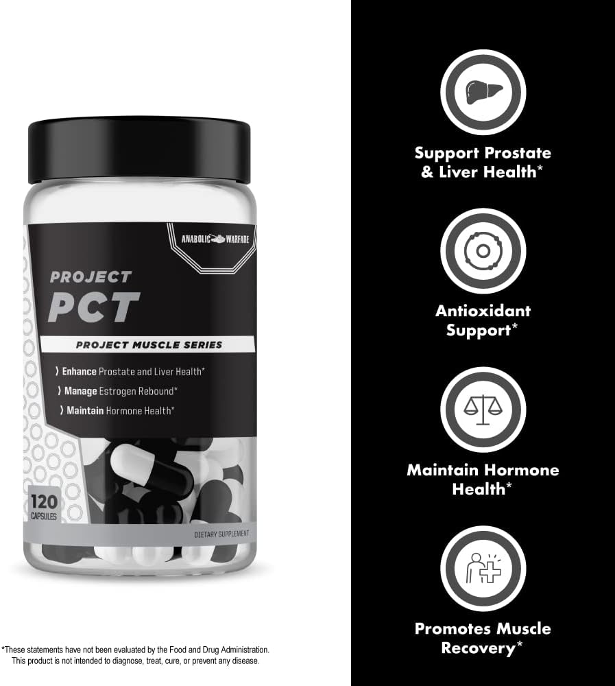 Anabolic Warfare Project PCT - Post-Workout Recovery & Hormone Support - 120 Capsules - görsel 4