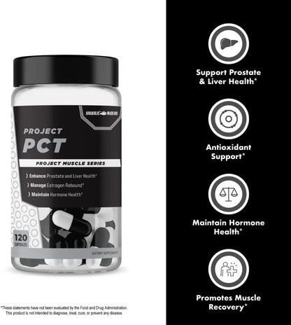 Anabolic Warfare Project PCT - Post-Workout Recovery & Hormone Support - 120 Capsules