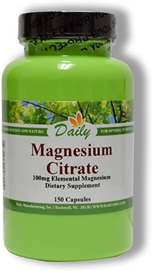 Daily Manufacturing Magnesium Citrate, 150 Vegetarian Capsules - görsel 1