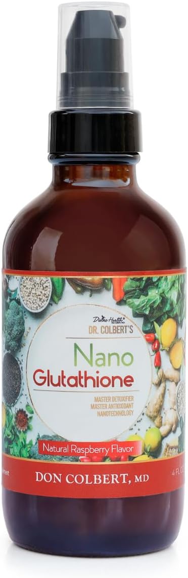 Divine Health Dr. Colbert Nano Reduced L-Glutathione Liquid Spray with Vitamin C – Raspberry Flavour, 118 ml (60 Servings) - görsel 1