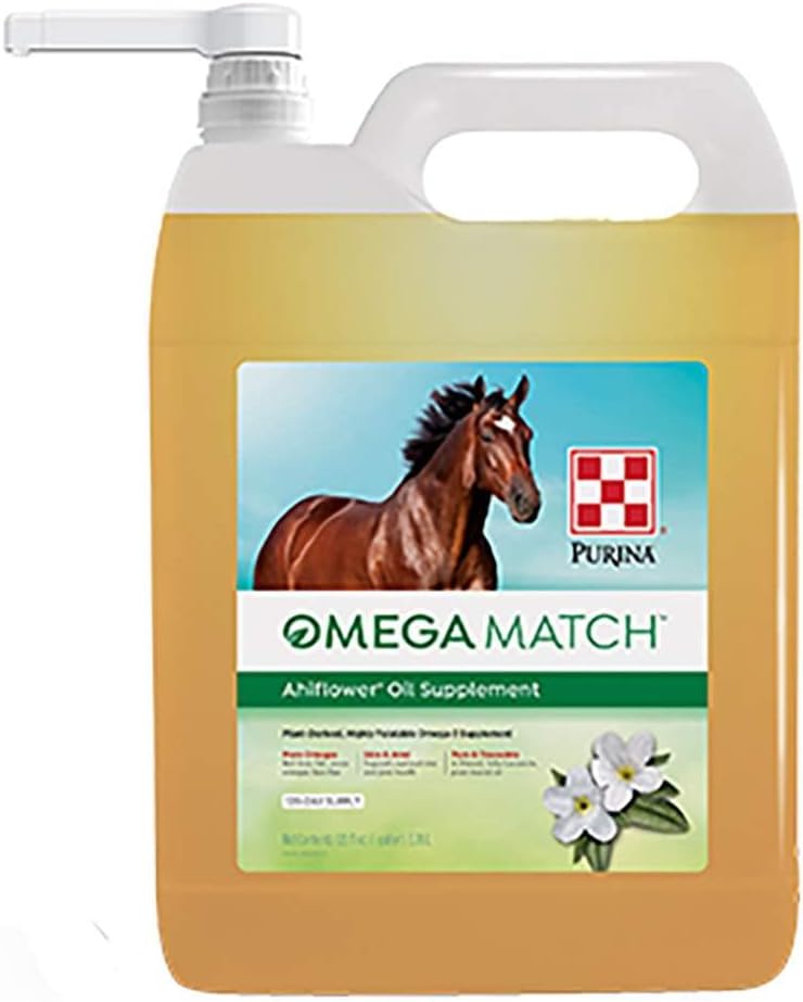 Purina Omega Match Ahiflower Oil for Horses – 1 Gallon - görsel 1