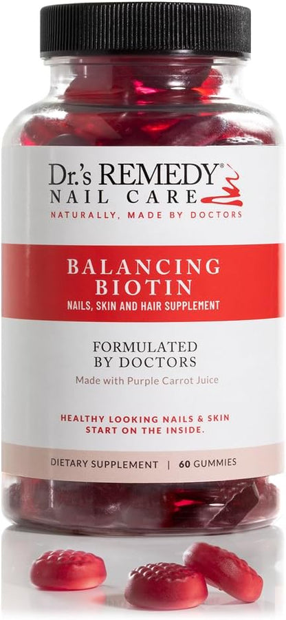 Dr.'s Remedy Biotin Gummies - 5,000 mcg for Hair, Skin and Nails - Vegan & Gluten-free