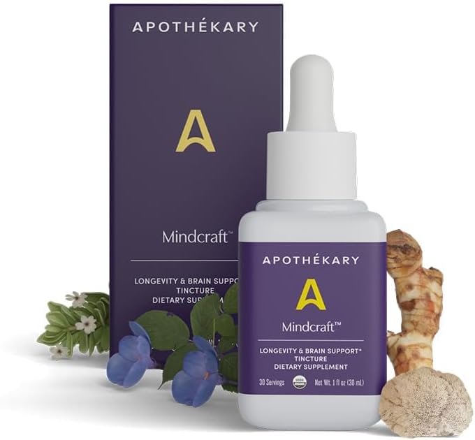 Apothékary Mindcraft – Focus, Cognition & Longevity Herbal Liquid Drops - görsel 1