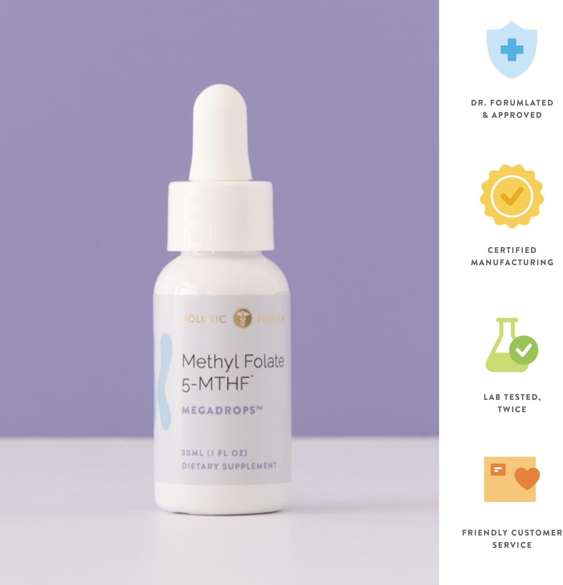 Methyl Folate 5-MTHF Mega Drops™ 28ml - görsel 5