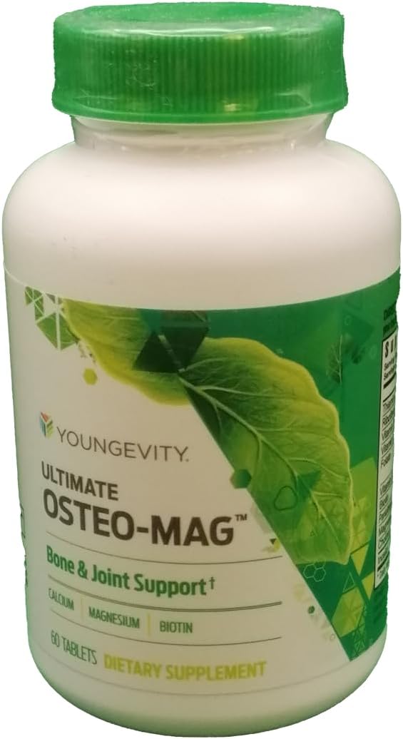 Youngevity Ultimate Osteo-Mag – Magnesium 200 + Vitamins B6, B12, Folate (60 Capsules) - görsel 1