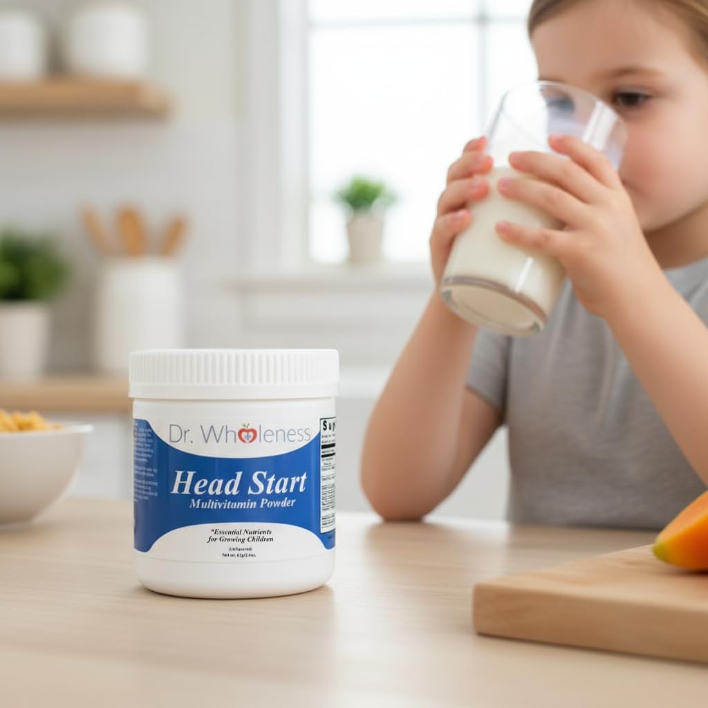 Dr. Wholeness Head Start Multivitamin Powder – Essential Nutrients for Growing Children, Methylated B-Vitamins, 60 Servings - görsel 7