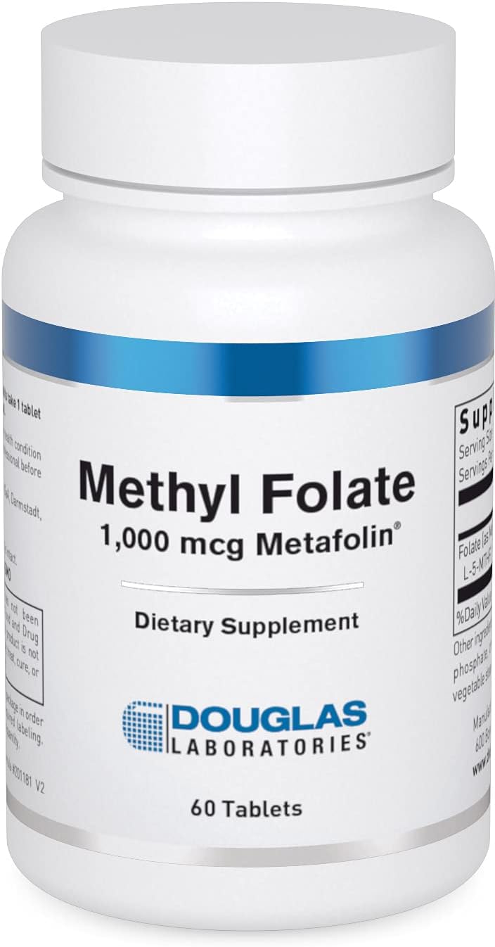 Douglas Laboratories Methyl Folate (L-5-MTHF) - 1,000 mcg Metafolin - 60 Tablets - görsel 1