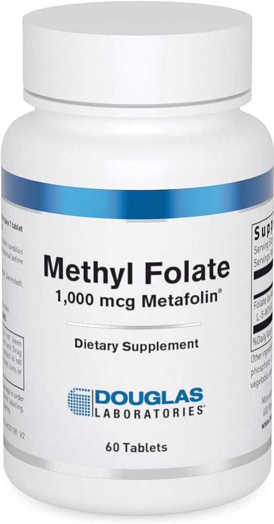 Douglas Laboratories Methyl Folate (L-5-MTHF) - 1,000 mcg Metafolin - 60 Tablets