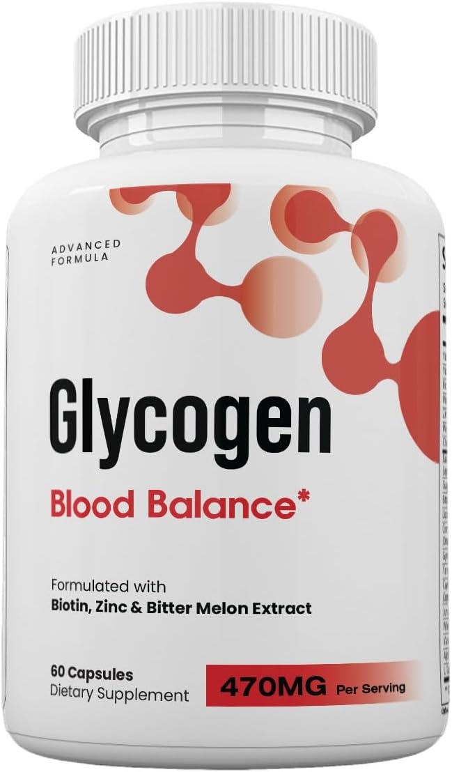 Zonata Official Glycogen Blood Balance Premium Formula, Glycogen Capsules, 60 Count - görsel 1