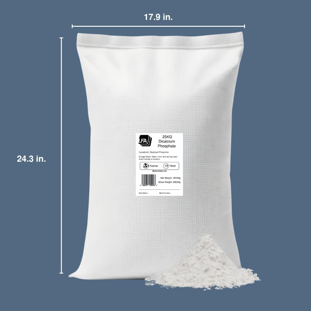 Dicalcium Phosphate Anhydrous (DCP) Powder - 25 kg (55 lb) - Food Grade Excipient - görsel 5