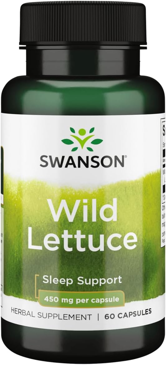 Swanson Full Spectrum Wild Lettuce 450 mg 60 Capsules - görsel 1