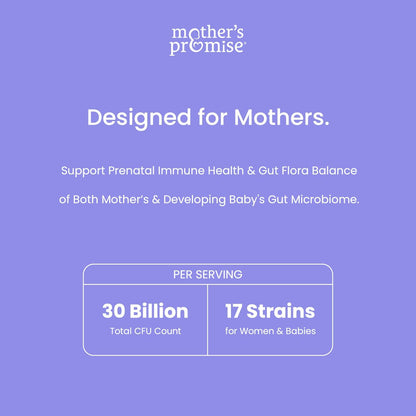 Prenatal Probiotics for Women - 30 Billion CFU, 17 Strains + Organic Prebiotics - Vegan Capsules