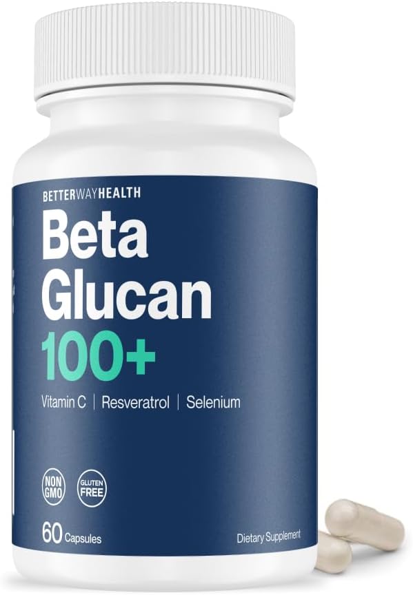 Better Way Health Advanced Immune Readiness – 1,3/1,6 Beta Glucan with Vitamin C, Selenium & Resveratrol – Immune Support Supplement for NK Cells & Phagocytosis – 60 Capsules - görsel 1