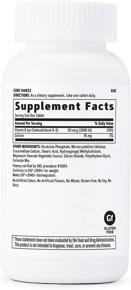 GNC Vitamin D-3 2000 IU Twin Pack - görsel 2
