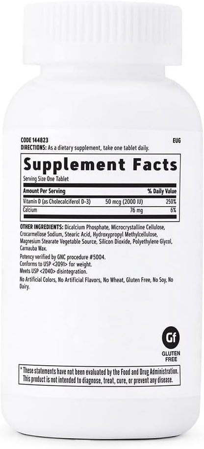 GNC Vitamin D-3 2000 IU Twin Pack
