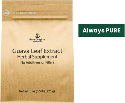 Pure Original Ingredients Guava Leaf Powder, 227g, 4:1 Extract