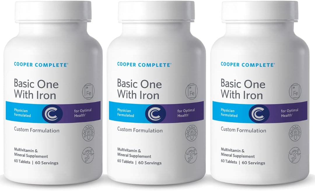 Cooper Complete Basic One Multivitamin with Iron - 60 Tablets (Pack of 3) - görsel 7