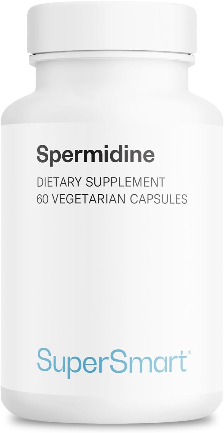 Supersmart – Spermidine 3 mg per Day – Rice Starch Extract Supplement | Non-GMO & Gluten-free – 60 Vegetarian Capsules - görsel 1