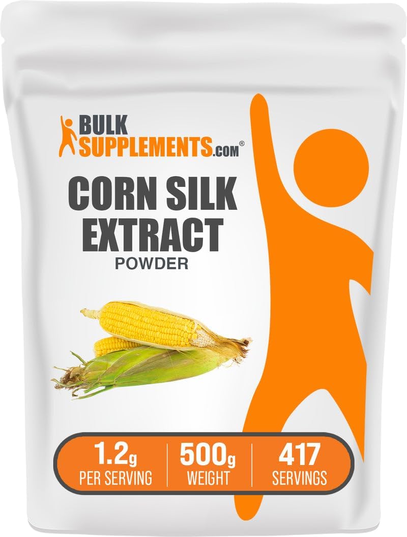 BulkSupplements Corn Silk Extract Powder - Vegan & Gluten-free, 1.2g per Serving, 1kg - görsel 7