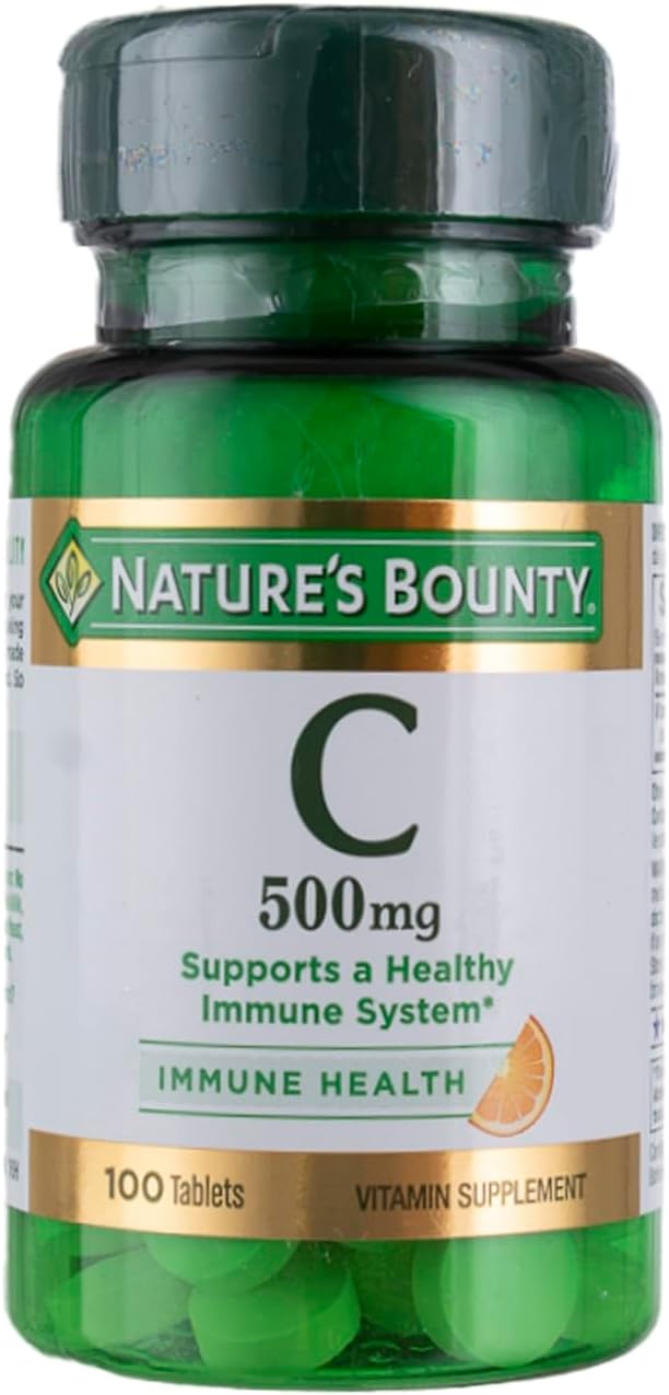 Nature's Bounty Vitamin C 500mg Tablets, 100 Tablets - görsel 1