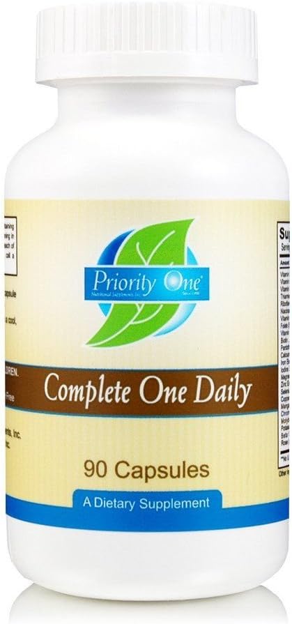 Priority One Vitamins - Complete One Daily - 90 Capsules - Multi Vitamin Mineral Complete Complex - görsel 1