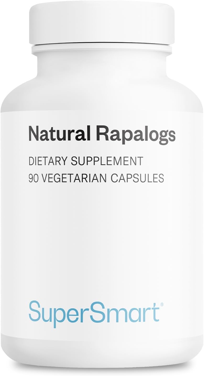 Supersmart Natural Rapalogs (Advanced Formula) – with EGCg, Fisetin, Trans-resveratrol, Salicin, Curcumin Phytosome | Non-GMO & Gluten-free – 90 Vegetarian Capsules - görsel 1