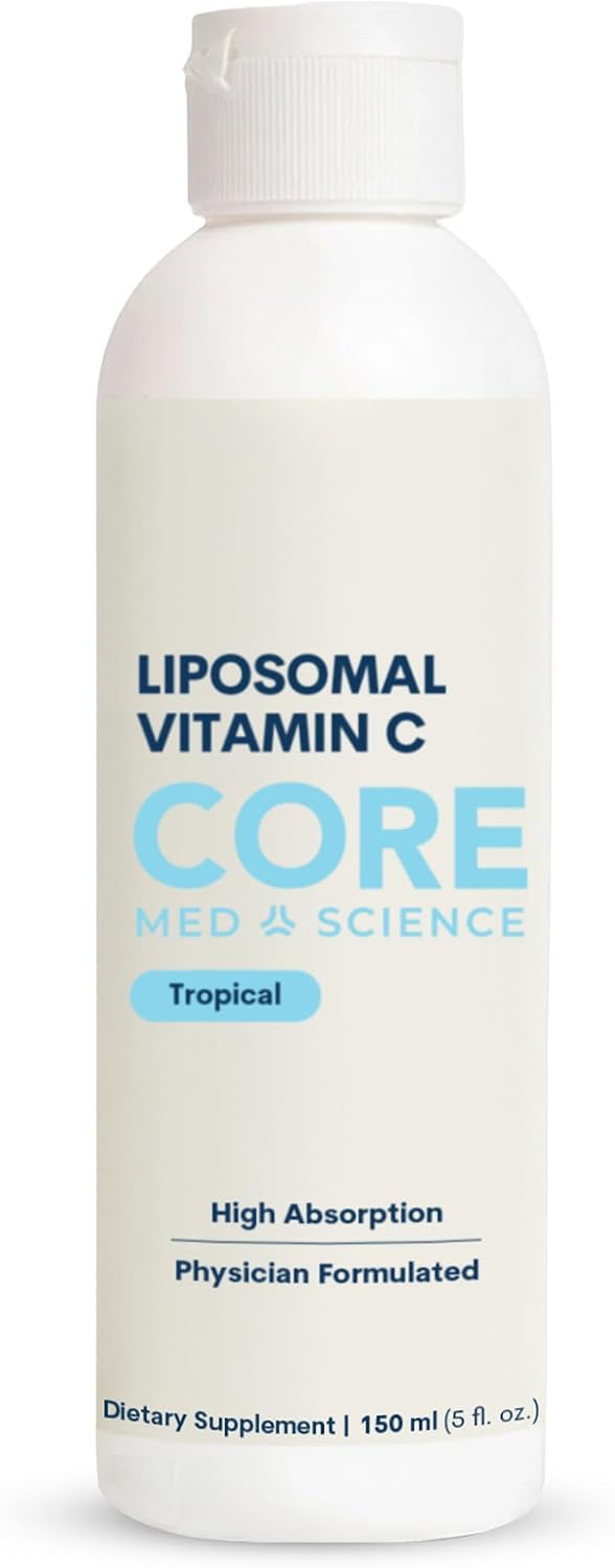 Core Med Science Liposomal Vitamin C Liquid 1000mg – Quali-C Ascorbic Acid, 150 ml (30 Servings) - görsel 1