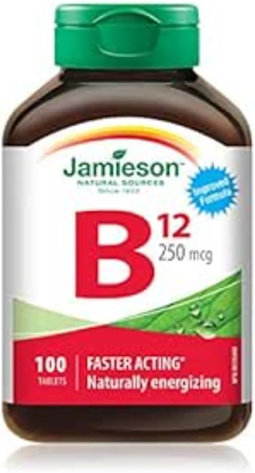 Jamieson Vitamin B12 (Methylcobalamin) 250mcg, 100 Tablets - görsel 1