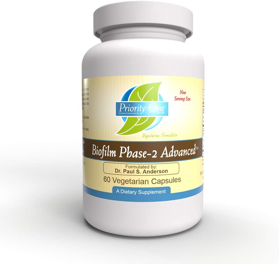 Priority One Biofilm Phase-2 Advanced – 60 Vegetarian Capsules - görsel 1